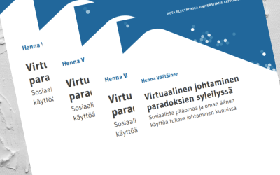 Virtuaalinen johtaminen paradoksien ristiaallokossa
