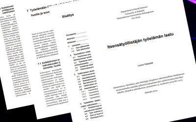 Itsensätyöllistäjyys on paradoksaalisen tuntuinen tapa työllistyä